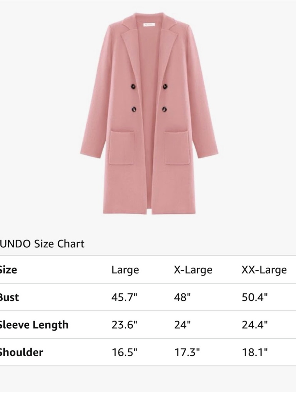 Longline Double-Breasted Pink Knit Cardigan Coat - Picture 2 of 3